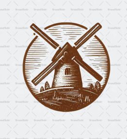 Rustikale Windmühle